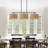 Stutz 3 - Light Rattan Drum Chandelier