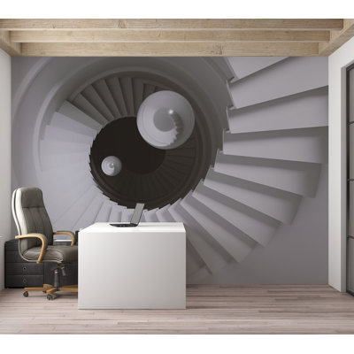 Murale Peel & Stick 3D Illusion - Time Tunnel