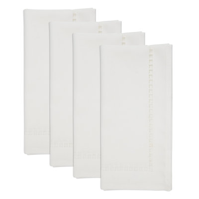 Laser-Cut Hemstitch Napkin (Set of 4)