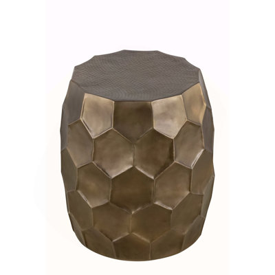 Table de bout, table d'appoint moderne et moderne en aluminium de 21 po de hauteur