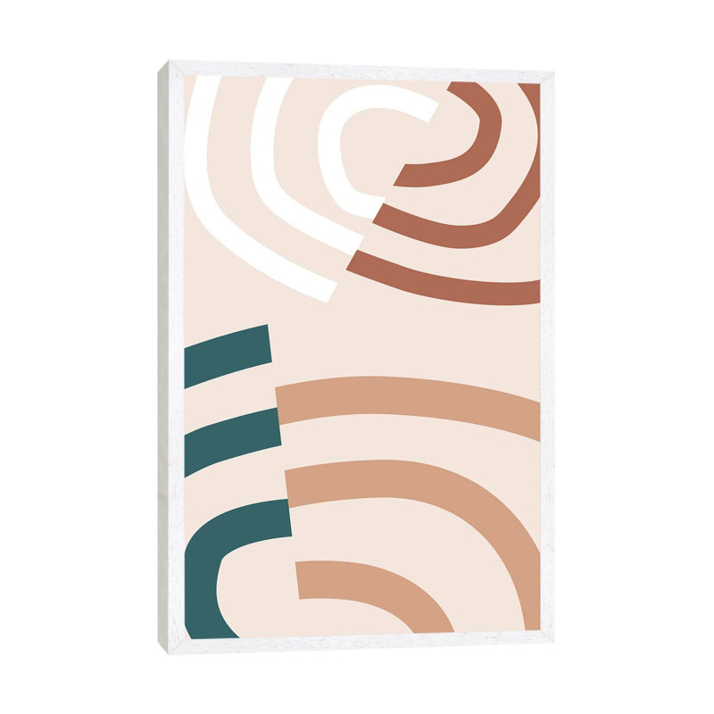 Linea VIA - Print on Canvas, 66.04 cm H x 45.72 cm W, White Framed