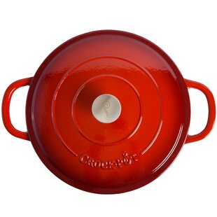 MIAMIO - Enameled Cast Iron Dutch Oven (3.2 Quart, 10 Inch) in Heart Shape  Non Stick Pot/Gift for Christmas, Suitable for All Heat Types + Oven