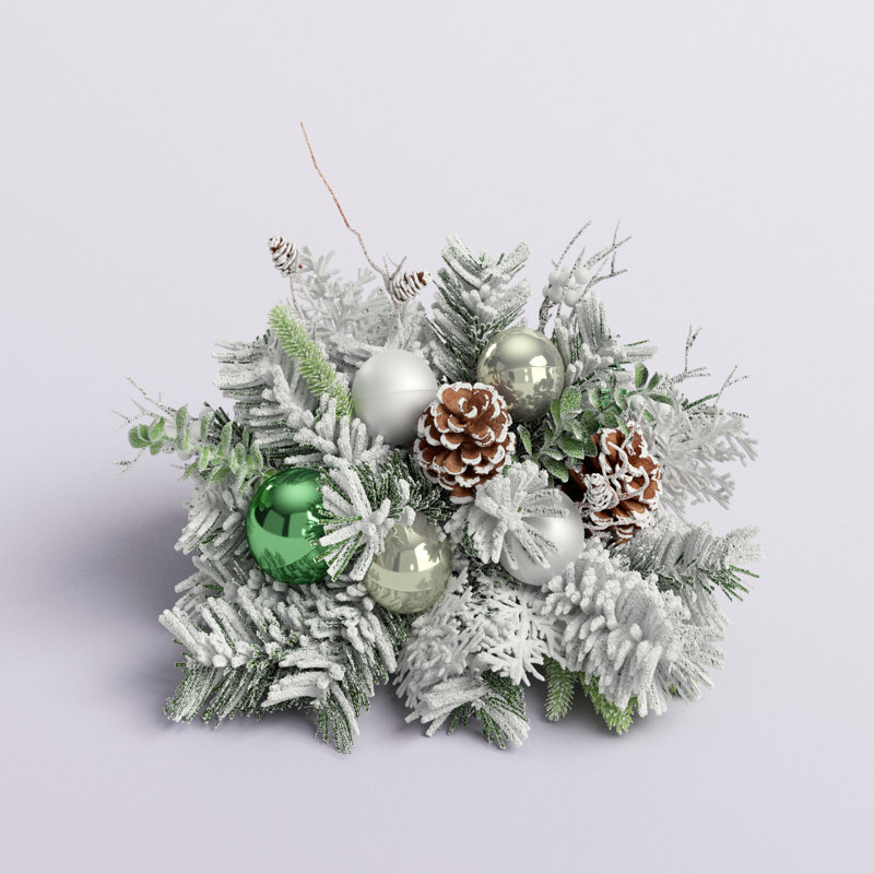 Eillie 10'' Faux Pine Orb