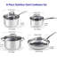 Batterie de cuisine en acier inoxydable 8 pièces Cook N Home