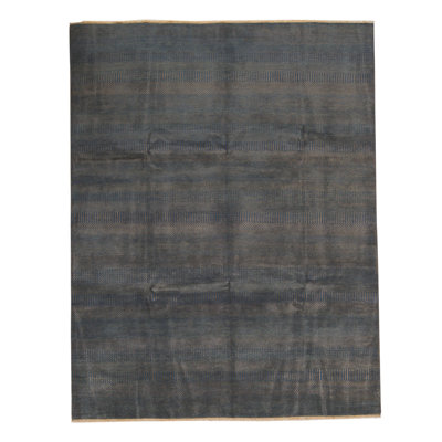 Hand Woven Cotton and Wool Area Rug