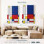 Géométrique «Mondrian II» sur toile-1534421110