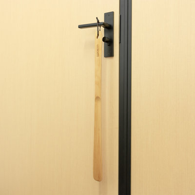 Chausse-pieds en bois à longues poignées - Chausse-pieds en bois à poignées longues pour femmes 24 po, bois de hêtre massif