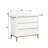 35'' H X 36'' W Solid Wood Bath Vanity with Stain-resistant Carrera White Quartz Top and Single Sink-1680642130