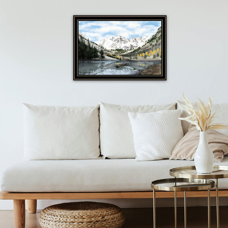 Décoration murale pour la maison - Maroon Bells Inspired, bois et papier, décoloration, décoration