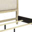 Ensemble de chambre à coucher grand lit à commode, commode et miroir Aason-107634100-110438222