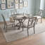 Ensemble de table de salle à manger rétro extensible avec 4 chaises rembourrées Retro-960992797