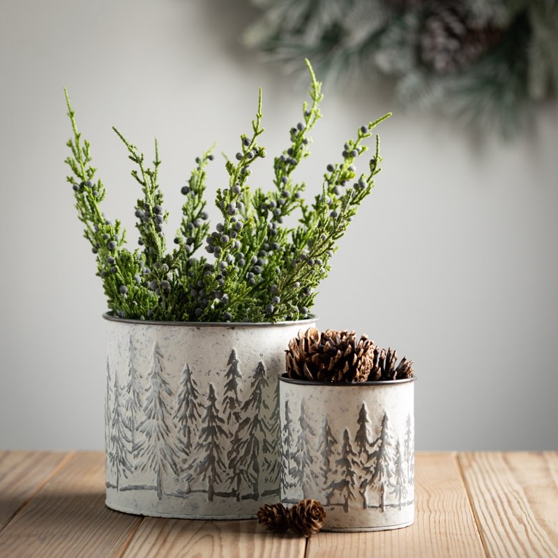 Ensemble de pots à fleurs en fer 3 pièces Surber