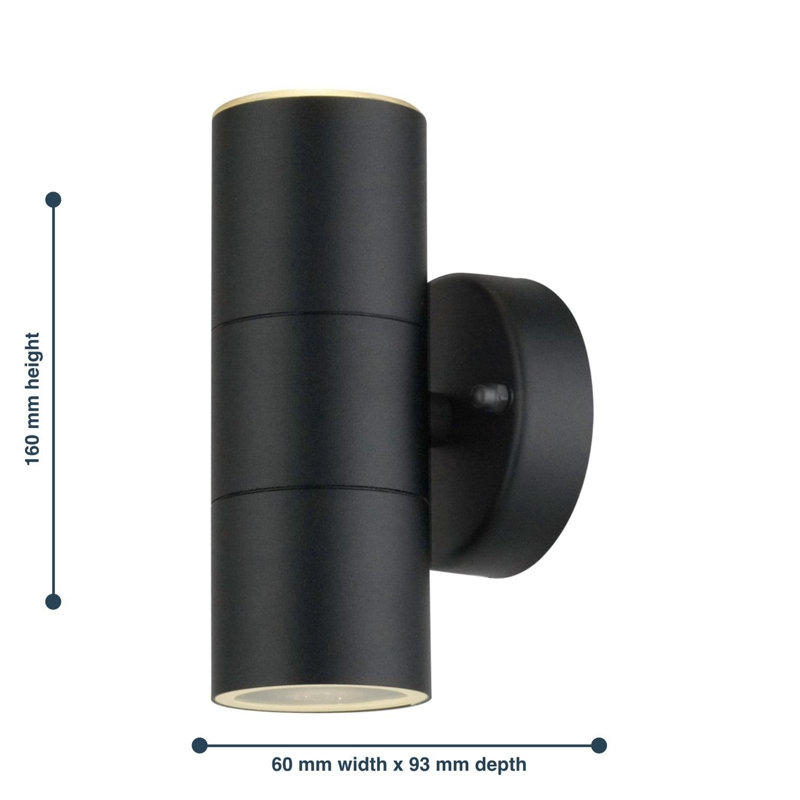 Michale Outdoor Armed Sconce, Black