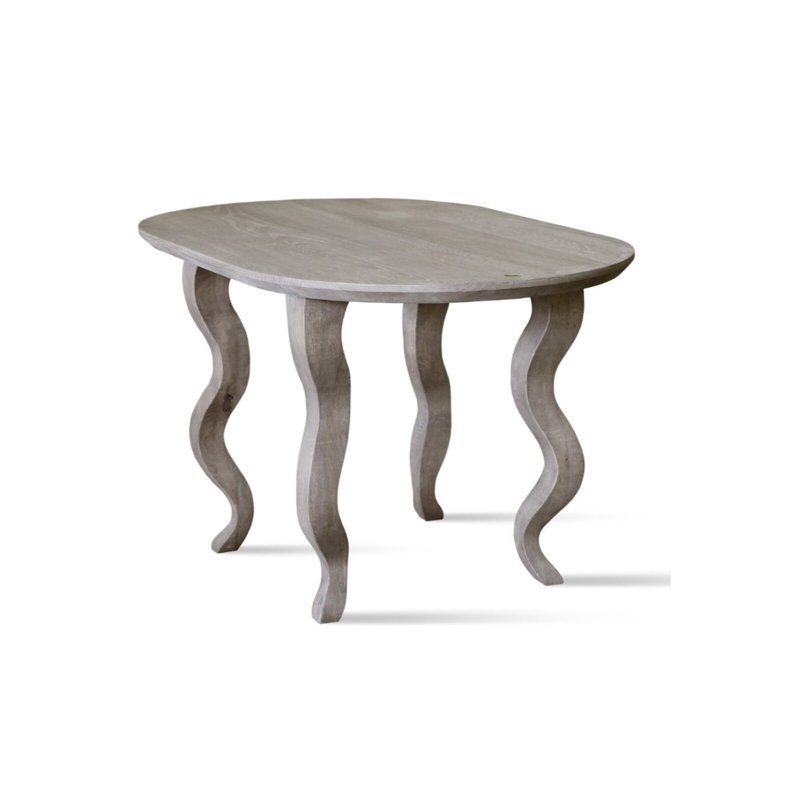 Oak Oval Solid Wood Dining Table