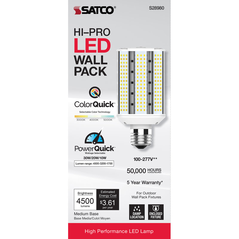 30 Watt White LED Bulb