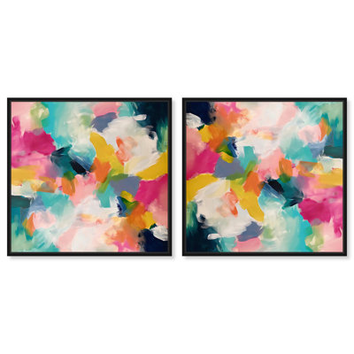 «Glazed Melody II», ensemble d'art sur toile Dopamine par Art Remedy