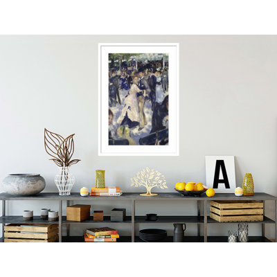 Le Moulin de la Galette, détail des danseurs par Pierre-Auguste Renoir, impression giclée encadrée