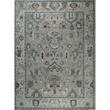 Hand Knotted Wool Geometric Area Rug