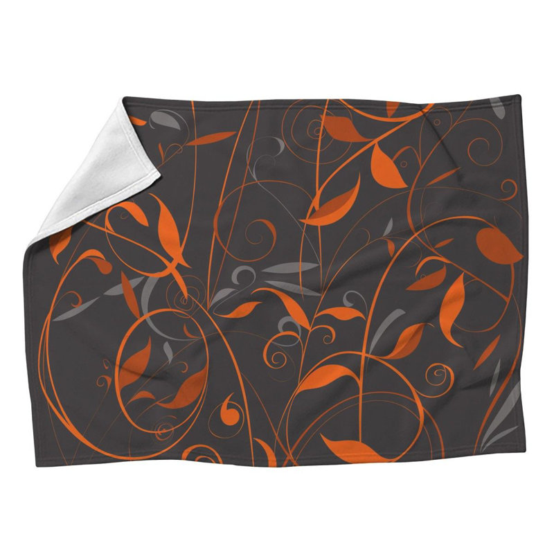  Floral Fleece Blanket, L 60 po x L 80 po