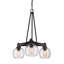 Saltash 3 - Light Steel Dimmable Round Chandelier