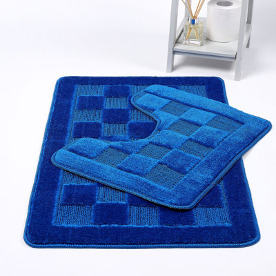 Emitte Polyester Blend Non-Slip Contour Mat