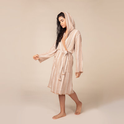 Mid-Calf Bathrobe with Pockets and Hood