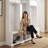79.1-inch-wide Entryway Tree-shaped Shoe Cabinet With 8 Storage Compartments, 7 Coat Hooks, And An Adjustable-shelf Entryway Bench, Suitable For Hallways And Living Rooms.-1704404426