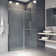 Ferrara 72-73" W x 74" H Sliding Frameless Shower Door with 3/8" Clear Glass