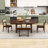 6-Piece Oval Dining Set with Bench, Modern Kitchen Table for 6,-1552688294