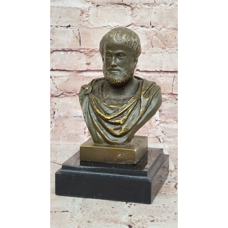 Sculpture en bronze Aristotle