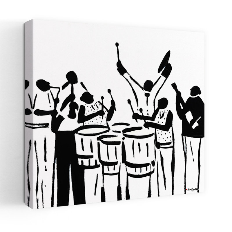 Grayscale Band 2, art contemporain abstrait, H 18 po x l 18 po