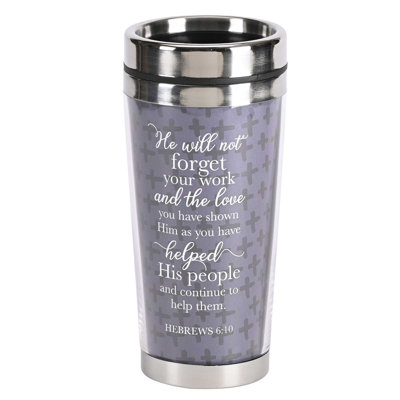 Travel Mug Well Done Blue Matthew 25:23