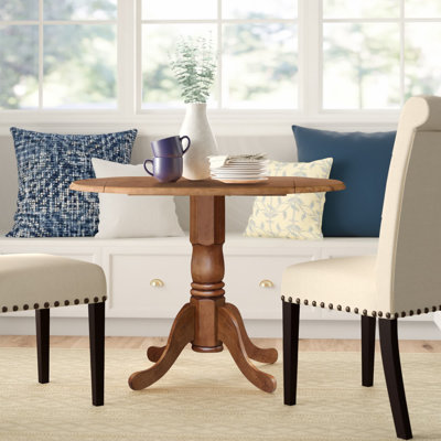 Philipston Extendable Round Solid Wood Dining Table