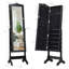 Armoire à bijoux 4 angles inclinable et verrouillable avec grande capacité de rangement