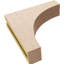 Bois de cèdre brut StockportThane Corbel, apprêté brun clair Stockport-88291805