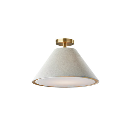 Trion Single Light Poly-Blend Flush Mount