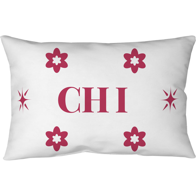 Coussin en coton croisé 20 pouces x 14 pouces Chicago Basketball, Rose/Blanc
