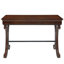 Bureau d'écriture traditionnel avec finition en bois de cerisier, bureau de direction élégant avec pieds à piédestal courbés et tiroir de rangement, bureau d'ordinateur classique pour la chambre à coucher, la salle d'étude et l'espace de vie