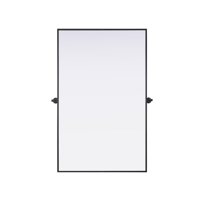 Amoura Pivot Mirror, Silver, 30" x 48"