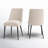 Linen Blend Metal Side Chair Dining Chair-1847891707-1847891706