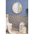 Charming Circular Beaded Wall Mirror for Various Rooms, Enhancing Décor
