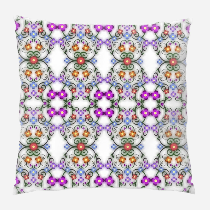 Solid Colour Reversible Throw Pillow, Indoor