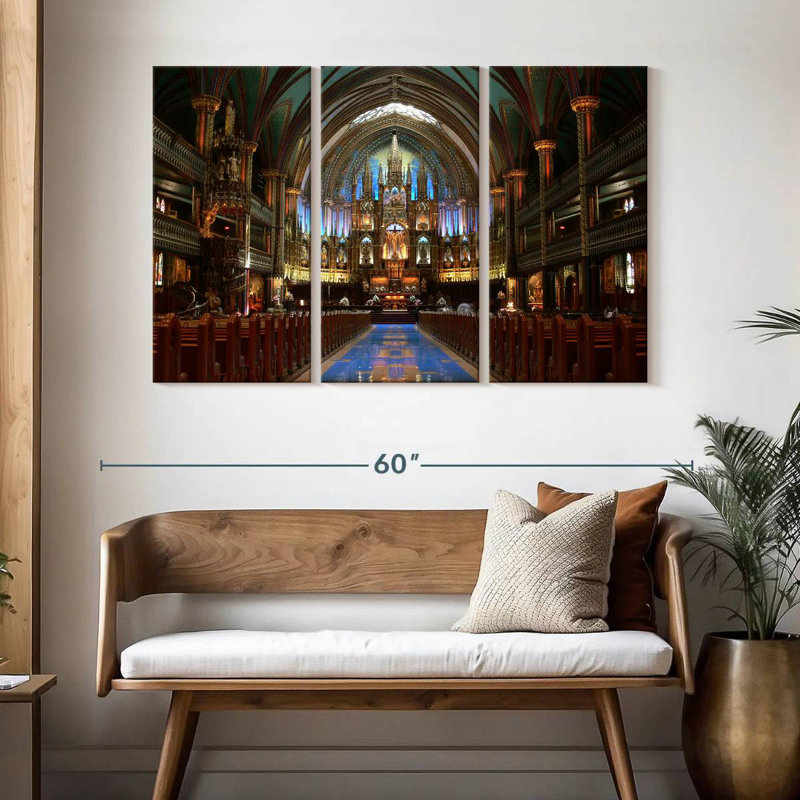 Adella Inside Notre Dame Basilica, 32" H x 50" W