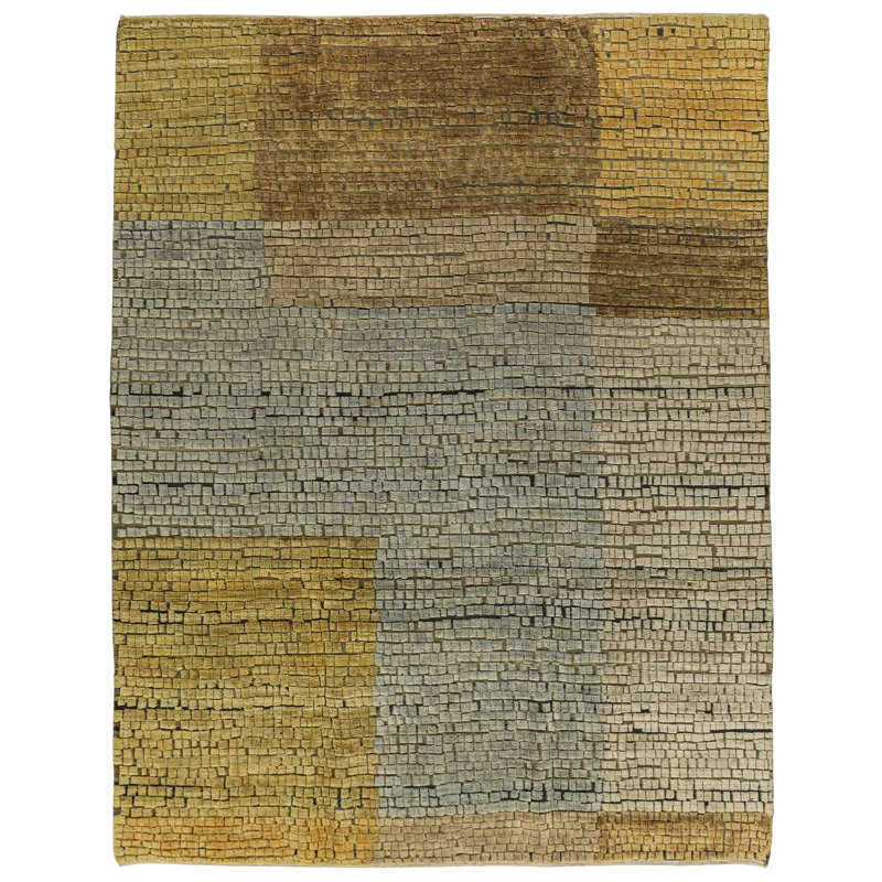 Wool Geometric Indoor Rug, Rectangle 2' x 3'