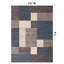 Tapis bleu touffeté à motif géométrique Allyne-1282471294