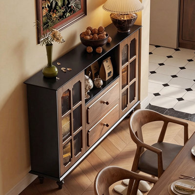 Medieval style simple storage side cabinet