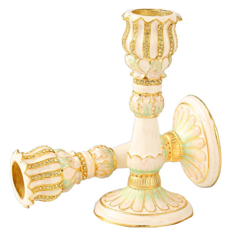 5.75'' H Crystal Tabletop Candlestick