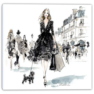 Art mural sur toile Parisian Walk