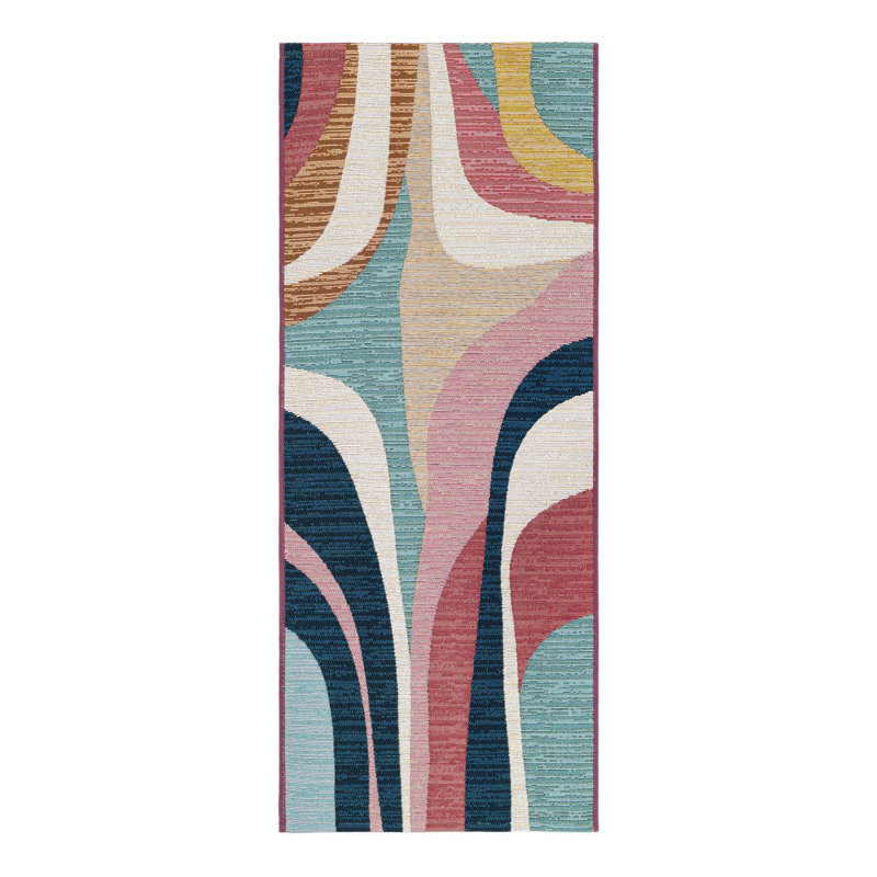 Slate Hower Indoor/Outdoor Area Rug, Runner 2' x 5'1"