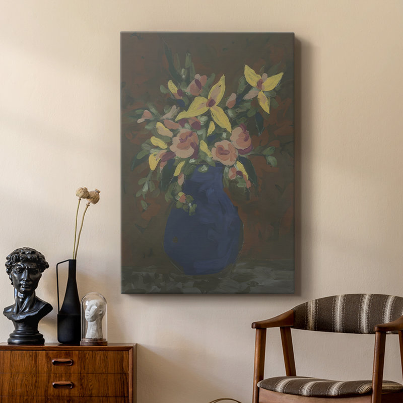Bouquet foncé I - galerie Cavas sur mesure, H 12 po x l 8 po